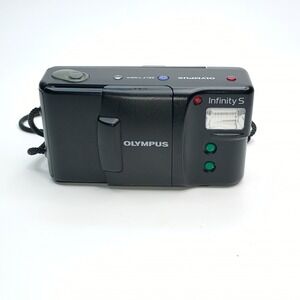 Olympus Infinity S 35mm Point and Shoot Film Camera Black 35mm 1:3.5 Lens